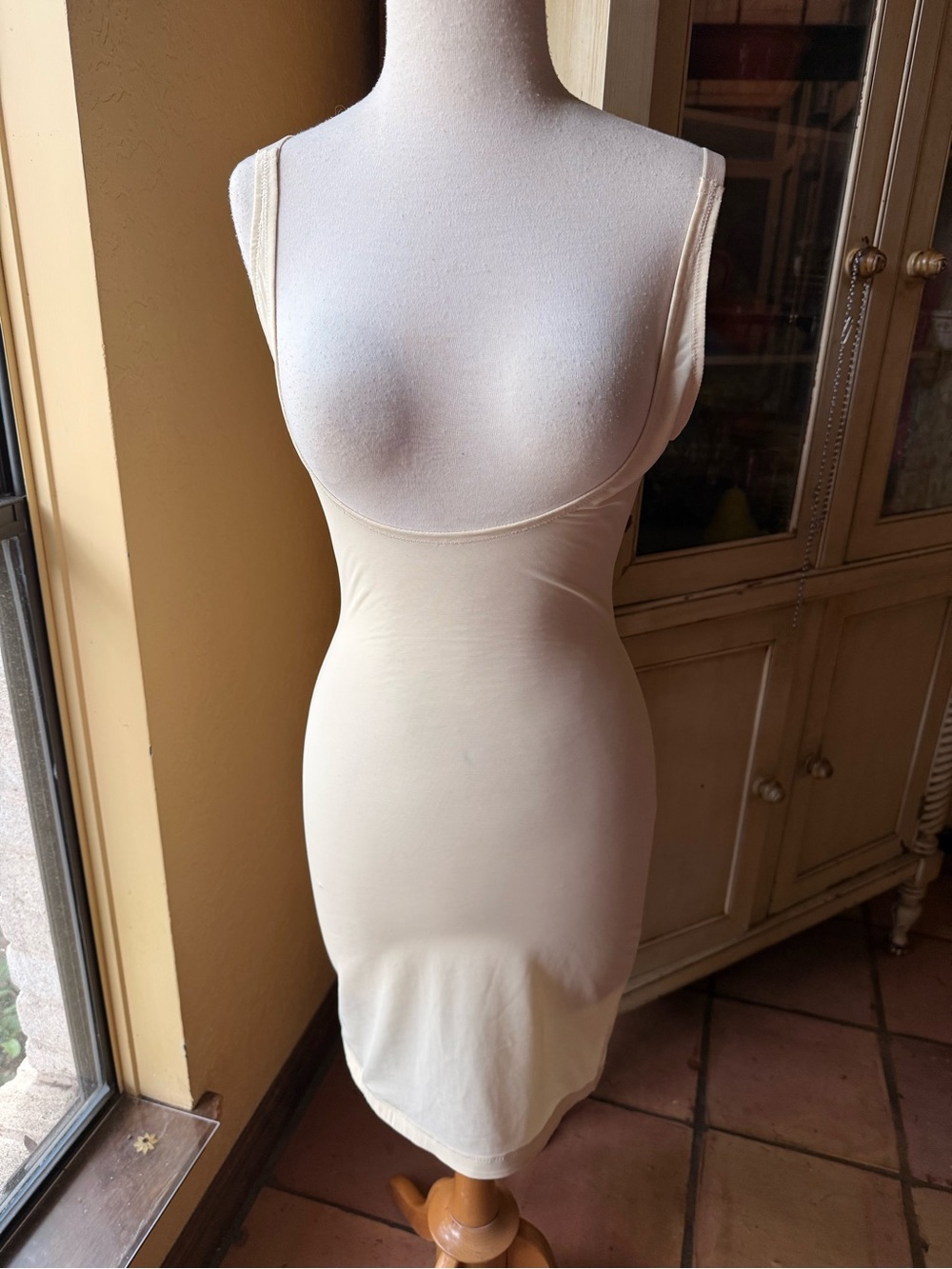VENUS Cream Slip Chemise with Straps